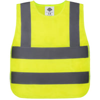 Dazonity Children's High Visibility Safety Vest, Reflective Strips, Fit for Boys & Girls, Walking or Back to School