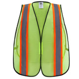 Dazonity High Visibility Reflective Safety Vest , Mesh,Reflective Strips, Fit for Men & Women, Work, Construction