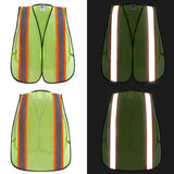 Dazonity High Visibility Reflective Safety Vest , Mesh,Reflective Strips, Fit for Men & Women, Work, Construction